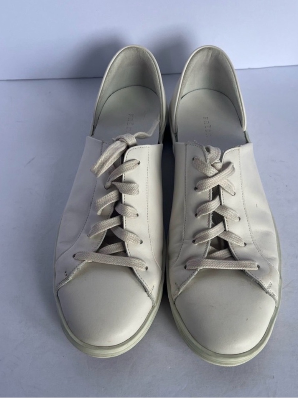 Freda Salvador Eda D’Orsay Sneaker Italian Leather size 9 White - Picture 4 of 5